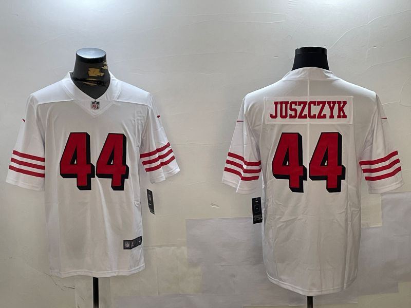Men San Francisco 49ers 44 Juszczyk White Second generation 2024 Nike Limited NFL Jersey style 6
